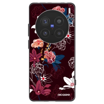 Picasee crna silikonska maskica za Vivo X200 Pro - Dark Meadow