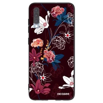 Picasee crna silikonska maskica za Samsung Galaxy A70 A705F - Dark Meadow