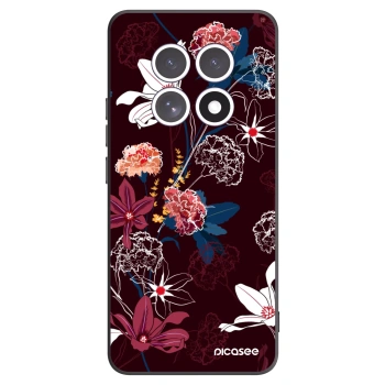 Picasee crna silikonska maskica za Xiaomi Redmi Note 15 - Dark Meadow