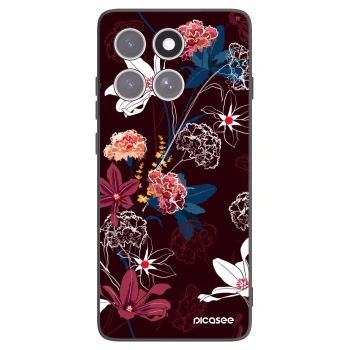 Picasee crna silikonska maskica za Motorola Edge 60 Fusion - Dark Meadow