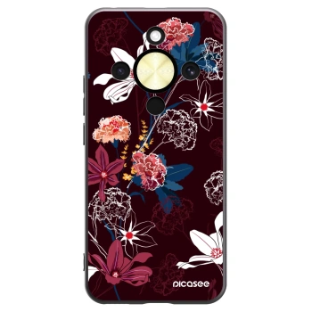 Picasee crna silikonska maskica za Honor Magic8 Lite 5G - Dark Meadow