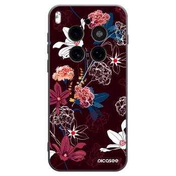 Picasee crna silikonska maskica za Vivo X300 Pro - Dark Meadow