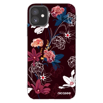 Picasee silikonska prozirna maskica za Apple iPhone 11 - Dark Meadow