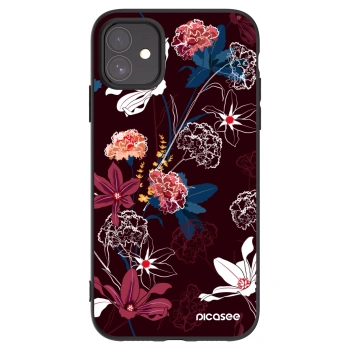 Picasee crna silikonska maskica za Apple iPhone 11 - Dark Meadow