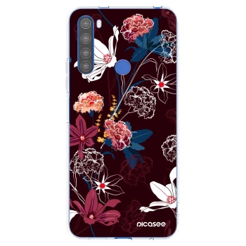 Picasee silikonska prozirna maskica za Xiaomi Redmi Note 8T - Dark Meadow
