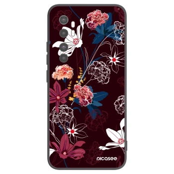 Picasee crna silikonska maskica za Xiaomi Mi Note 10 Lite - Dark Meadow
