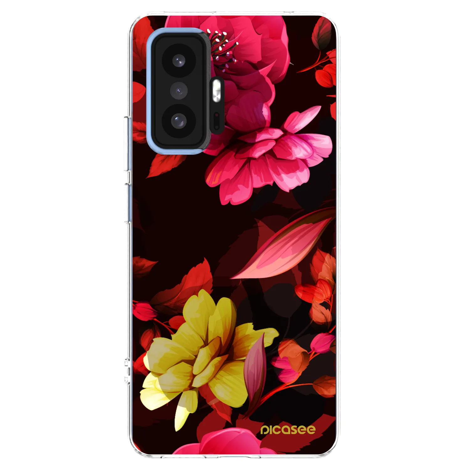 Picasee silikonska prozirna maskica za Xiaomi 11T Pro - Dark Peonny