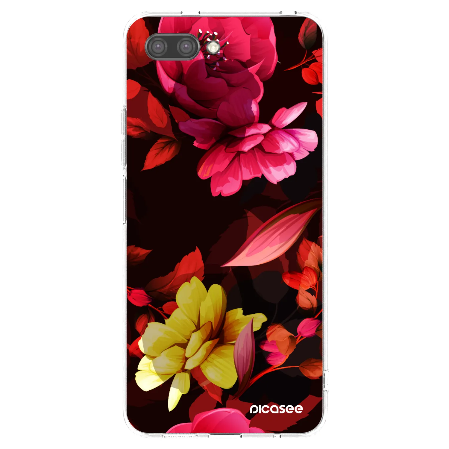 Picasee silikonska prozirna maskica za Honor 10 - Dark Peonny