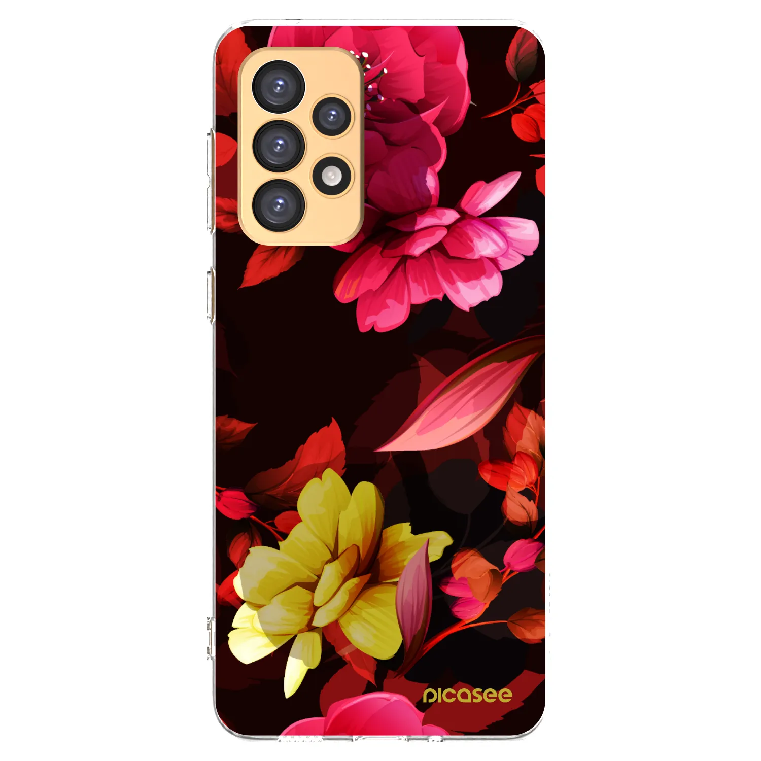 Picasee silikonska prozirna maskica za Samsung Galaxy A33 5G A336 - Dark Peonny