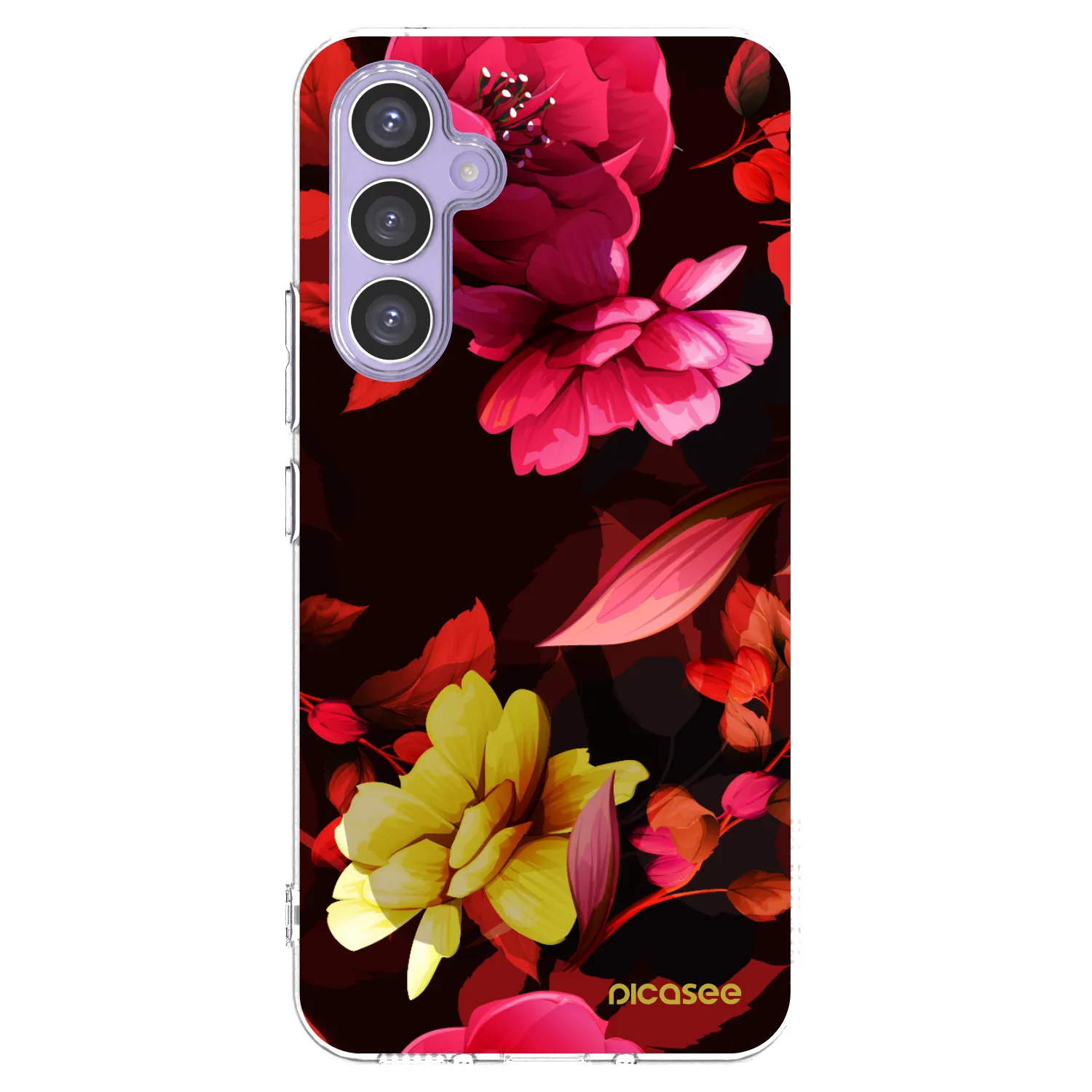 Picasee silikonska prozirna maskica za Samsung Galaxy A54 5G A546B - Dark Peonny