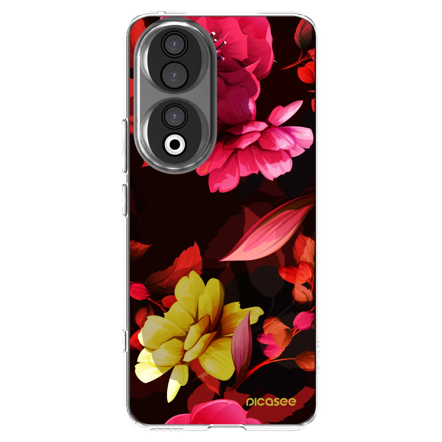 Picasee silikonska prozirna maskica za Honor 90 5G - Dark Peonny