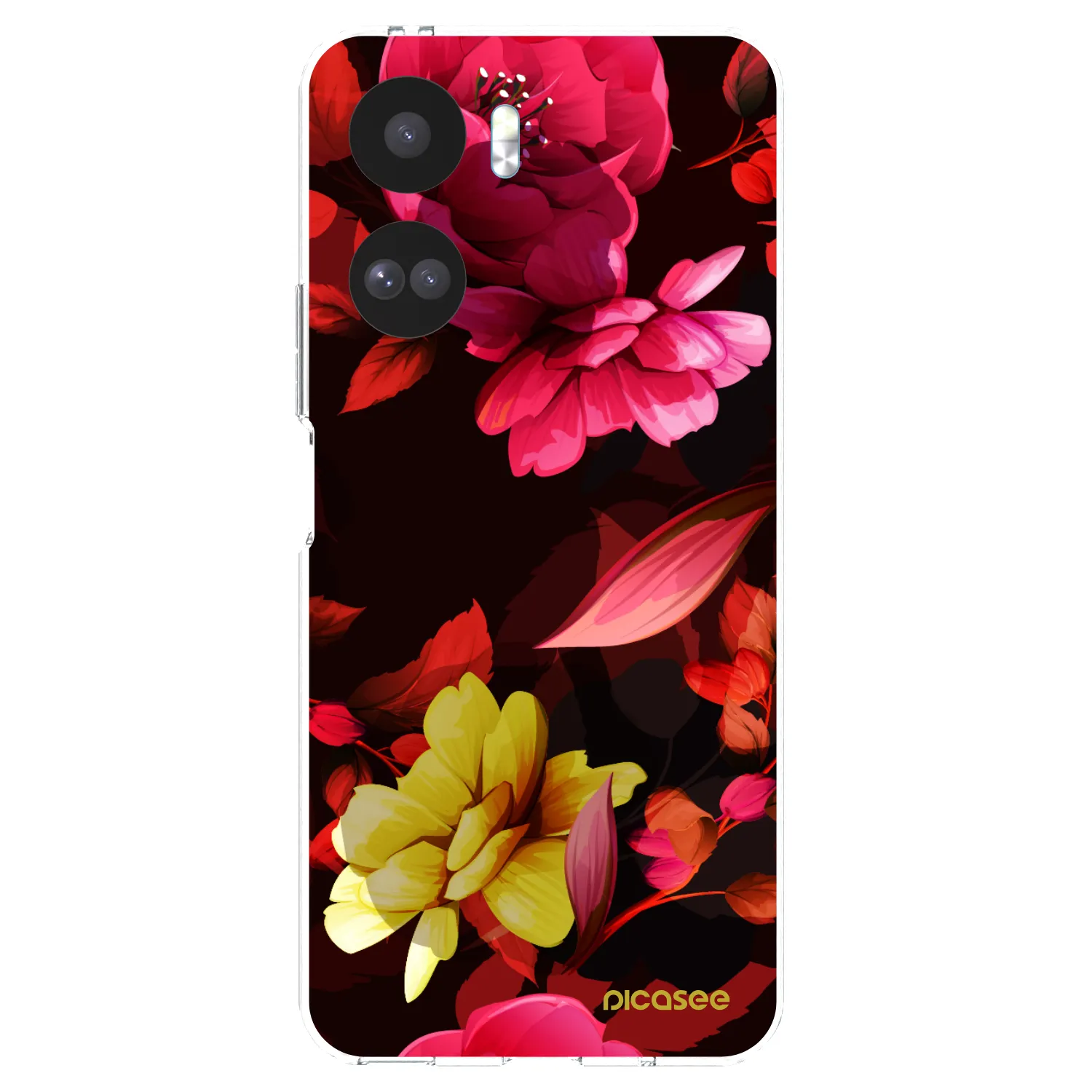 Picasee silikonska prozirna maskica za Honor 90 Lite 5G - Dark Peonny