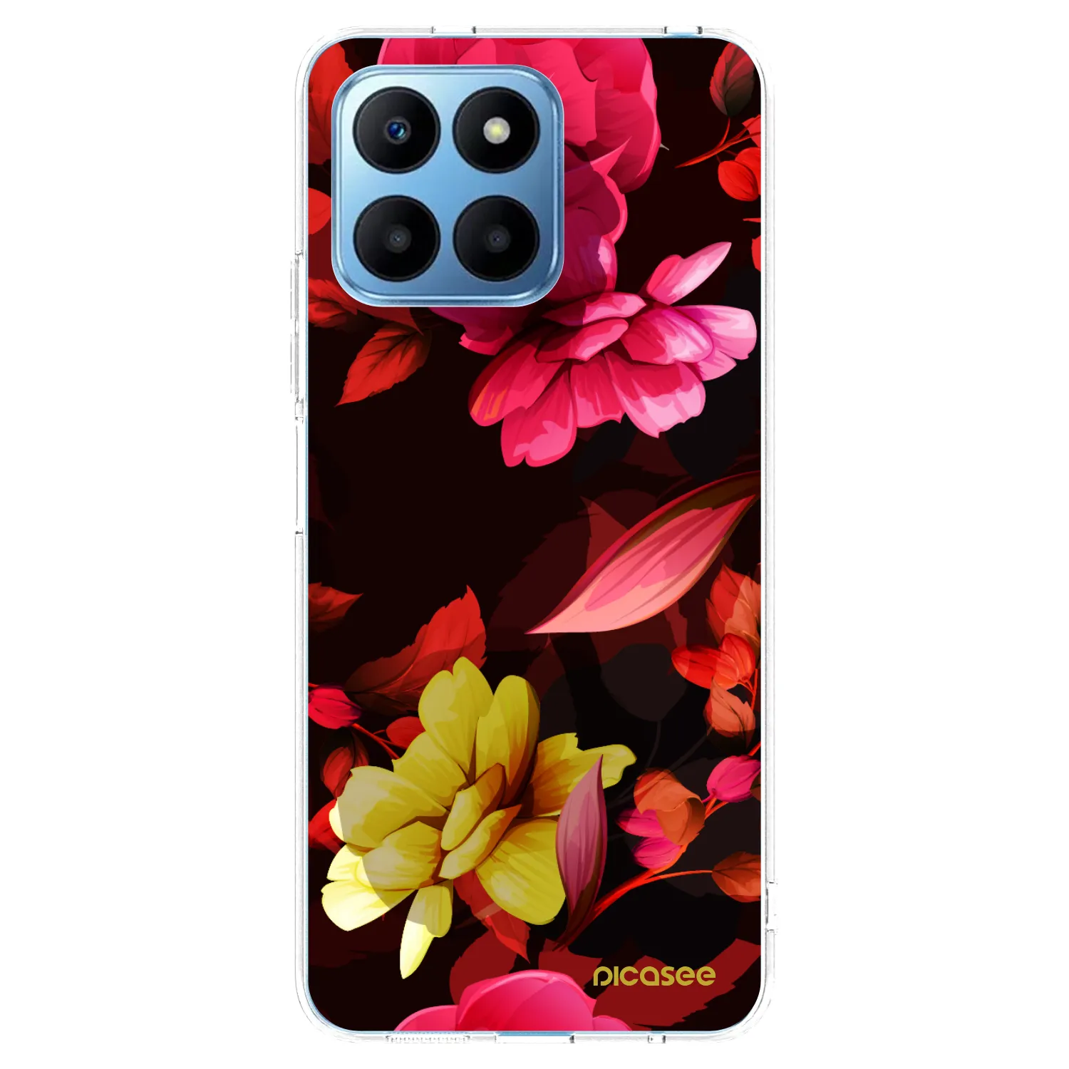 Picasee silikonska prozirna maskica za Honor 70 Lite - Dark Peonny
