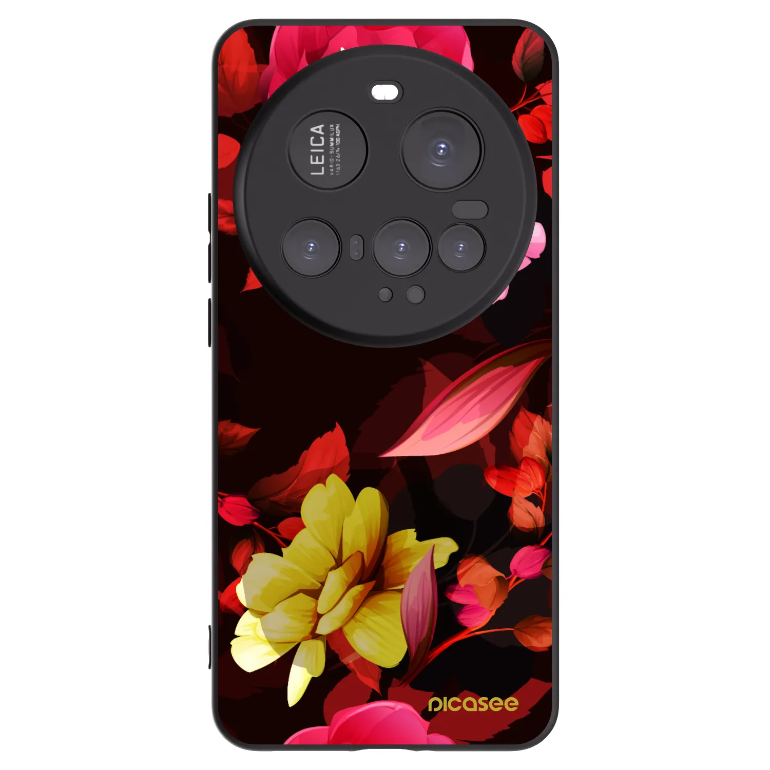 Picasee crna silikonska maskica za Xiaomi 15 Ultra - Dark Peonny