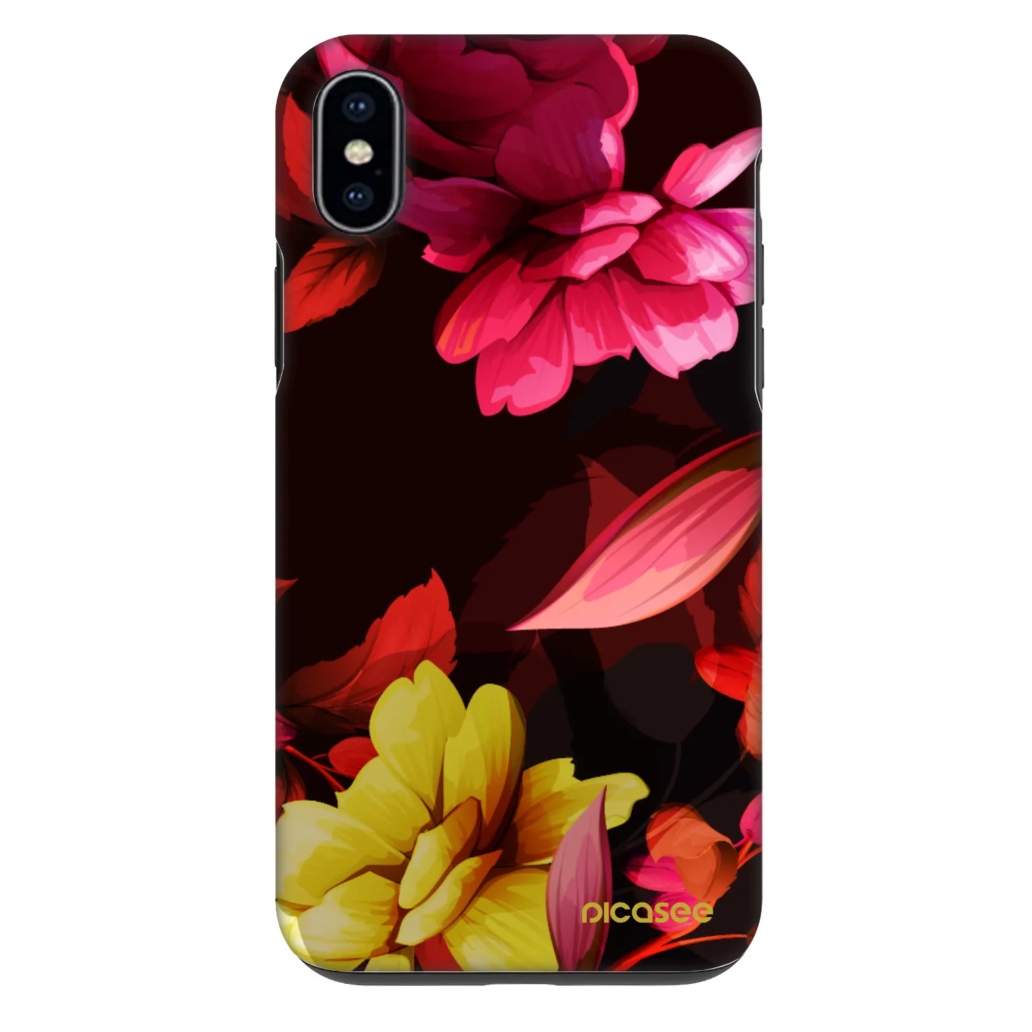 Picasee Fashion Case za Apple iPhone XS Max - Dark Peonny
