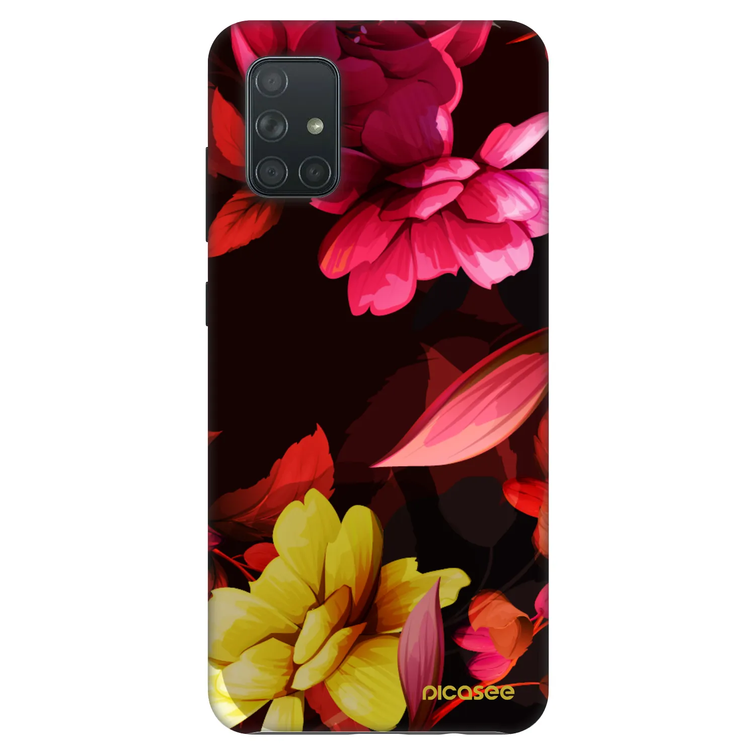 Picasee Fashion Case za Samsung Galaxy A71 A715F - Dark Peonny