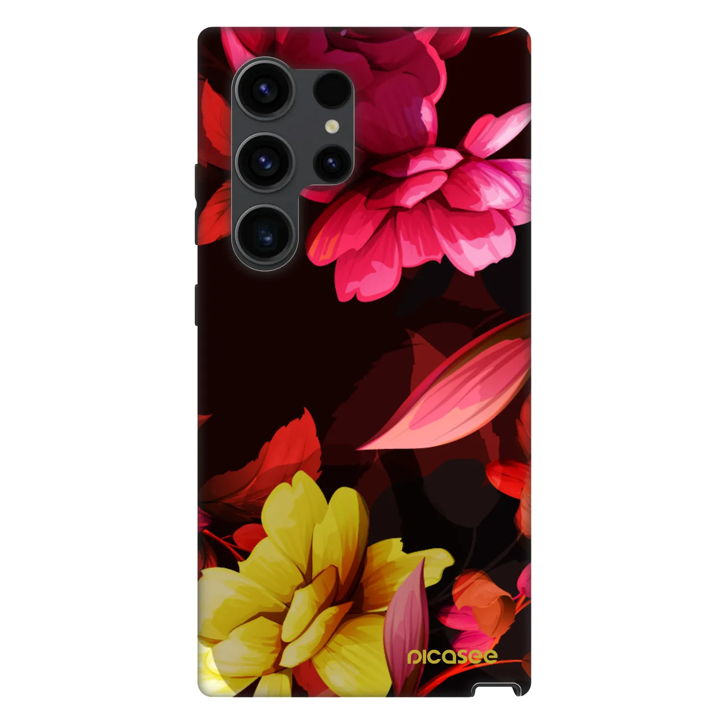 Picasee Fashion Case PowerShare pro Samsung Galaxy S24 Ultra S928B 5G - Dark Peonny