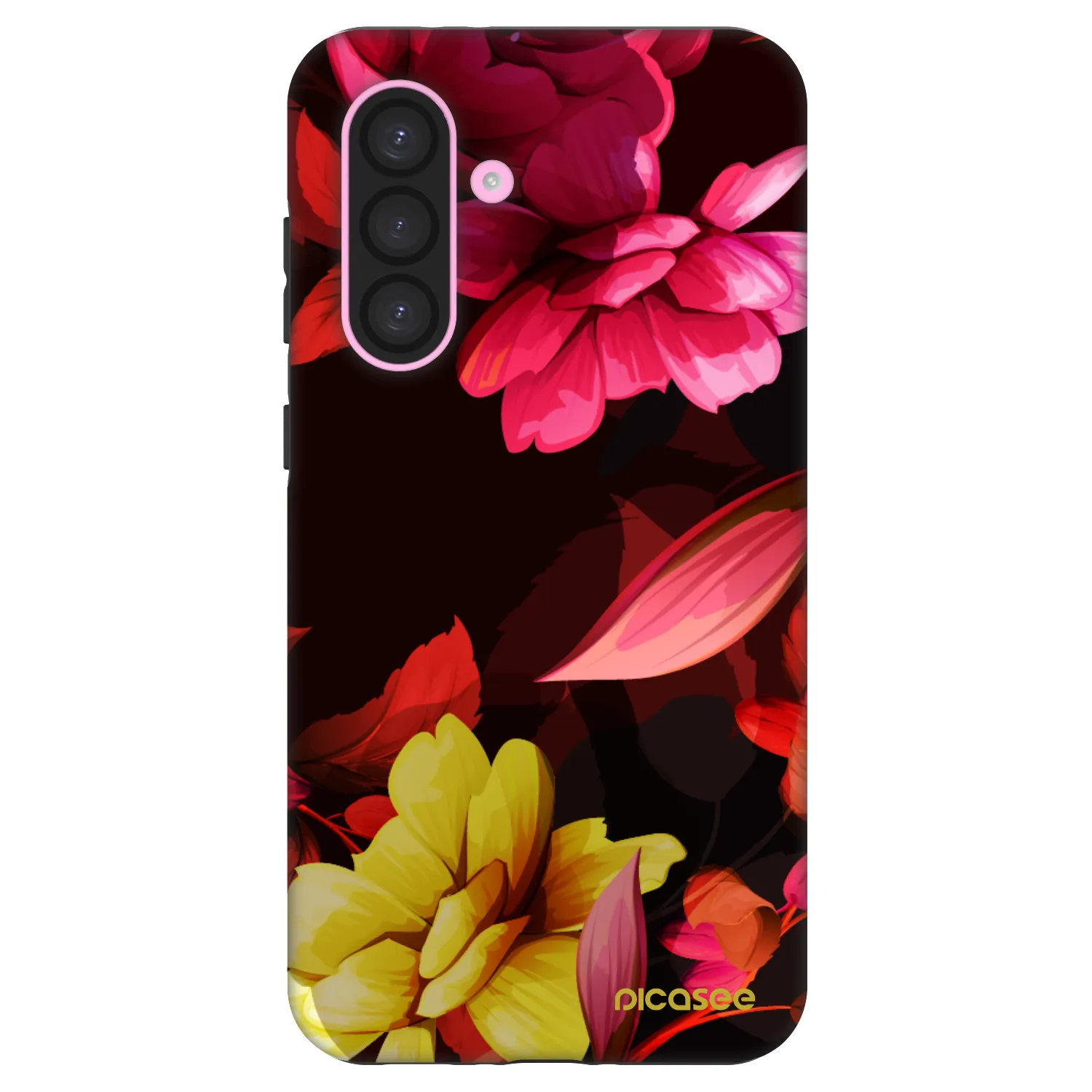 Picasee Fashion Case za Samsung Galaxy A56 5G A566B - Dark Peonny