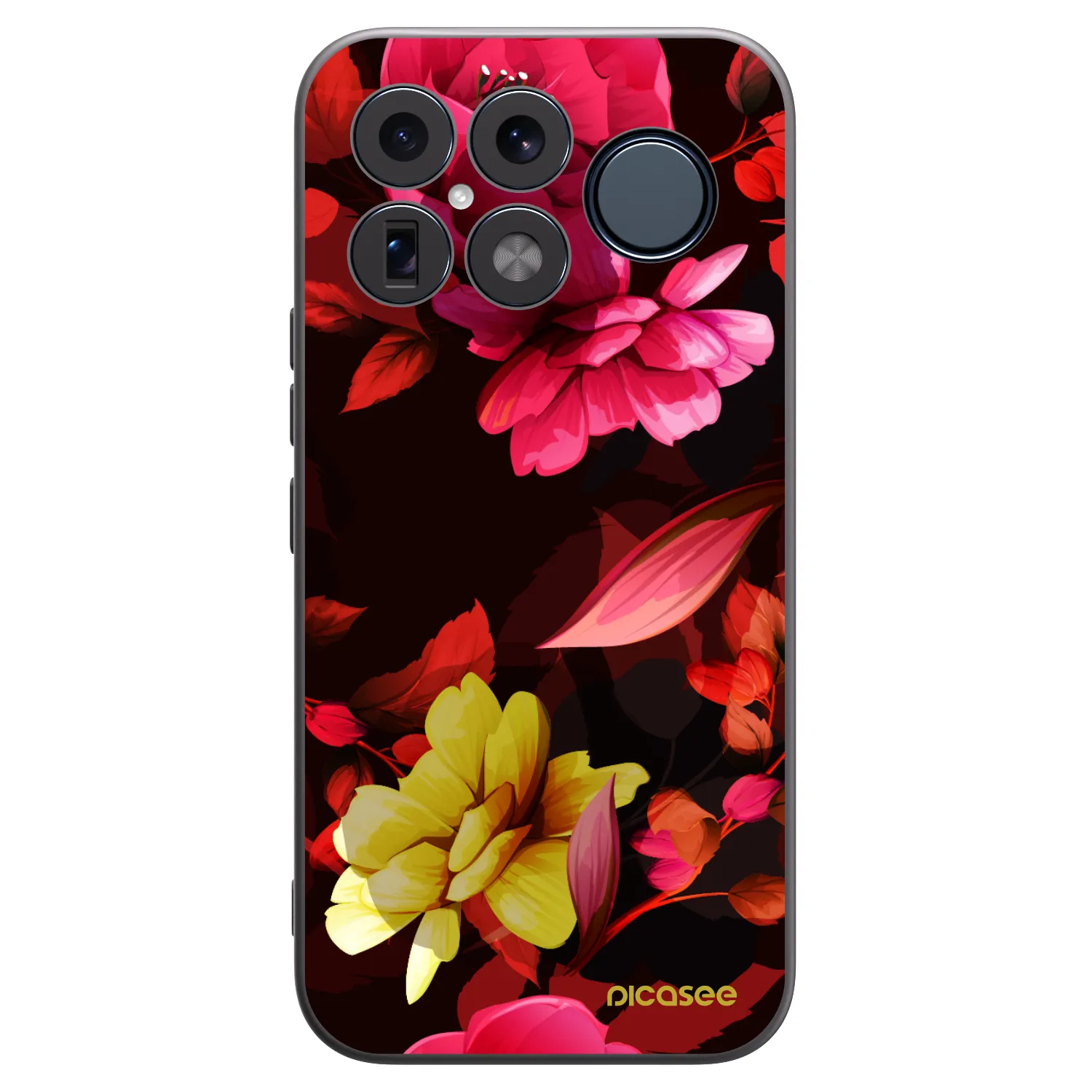 Picasee crna silikonska maskica za Xiaomi Poco F8 Ultra - Dark Peonny