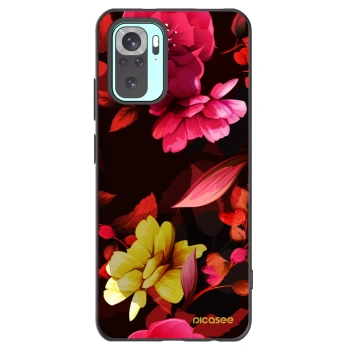 Picasee crna silikonska maskica za Xiaomi Redmi Note 10 Pro - Dark Peonny