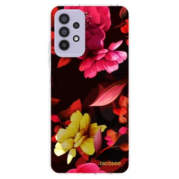 Picasee silikonska prozirna maskica za Samsung Galaxy A32 4G SM-A325F - Dark Peonny