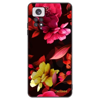 Picasee crna silikonska maskica za Xiaomi Redmi Note 11 - Dark Peonny