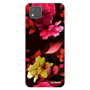Picasee silikonska prozirna maskica za Realme C11 (2021) - Dark Peonny