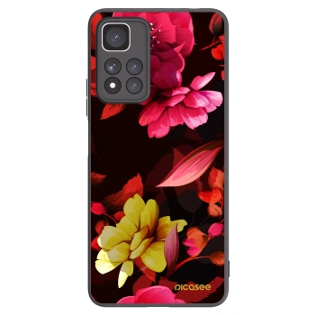 Picasee crna silikonska maskica za Xiaomi Redmi Note 11 Pro+ 5G - Dark Peonny