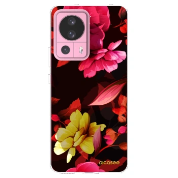 Picasee silikonska prozirna maskica za Xiaomi 13 Lite - Dark Peonny