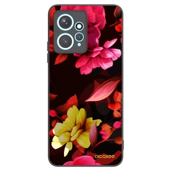 Picasee crna silikonska maskica za Xiaomi Redmi Note 12 4G - Dark Peonny