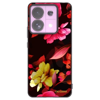 Picasee crna silikonska maskica za Xiaomi Redmi Note 13 Pro 5G - Dark Peonny