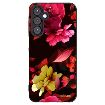 Picasee crna silikonska maskica za Samsung Galaxy A25 A256B 5G - Dark Peonny