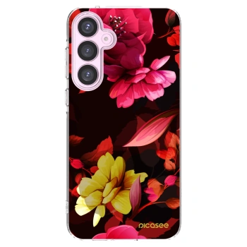 Picasee silikonska prozirna maskica za Samsung Galaxy A55 5G A556B - Dark Peonny