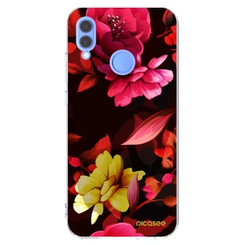 Picasee silikonska prozirna maskica za Huawei P Smart 2019 - Dark Peonny