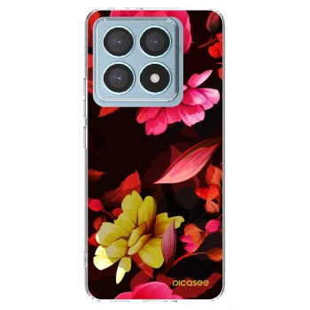 Picasee silikonska prozirna maskica za Xiaomi 14T Pro - Dark Peonny