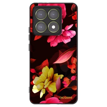 Picasee crna silikonska maskica za Xiaomi 14T - Dark Peonny