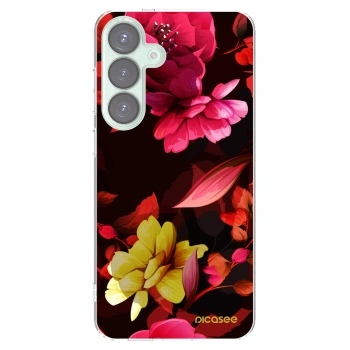 Picasee silikonska prozirna maskica za Samsung Galaxy S25+ 5G - Dark Peonny