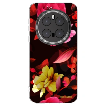 Picasee silikonska prozirna maskica za Honor Magic7 Pro 5G - Dark Peonny