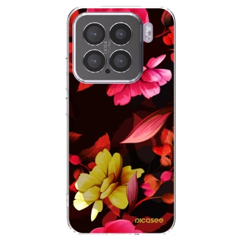 Picasee silikonska prozirna maskica za Xiaomi 15 - Dark Peonny