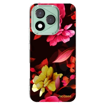Picasee silikonska prozirna maskica za Honor 400 Lite 5G - Dark Peonny