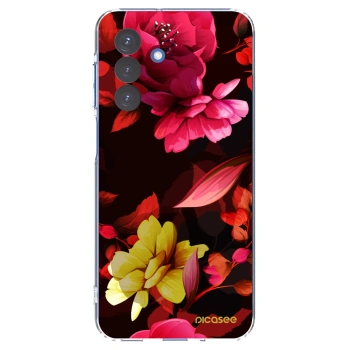 Picasee silikonska prozirna maskica za Samsung Galaxy A17 5G - Dark Peonny