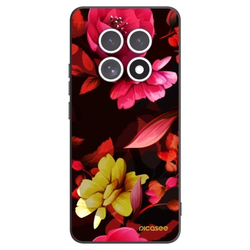 Picasee crna silikonska maskica za Xiaomi Redmi Note 15 - Dark Peonny