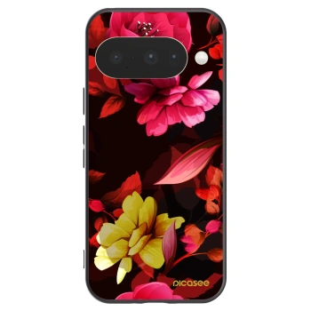 Picasee crna silikonska maskica za Google Pixel 10 - Dark Peonny