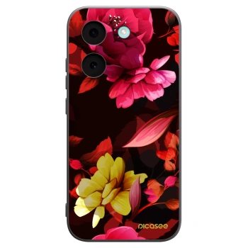 Picasee crna silikonska maskica za Xiaomi Poco X8 Pro - Dark Peonny