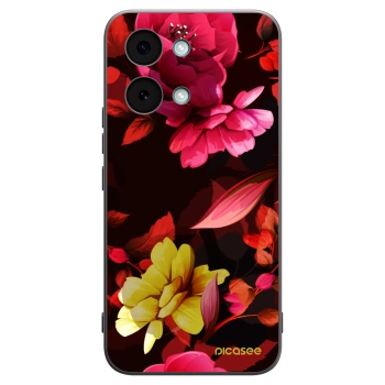 Picasee crna silikonska maskica za Xiaomi Poco X8 Pro Max - Dark Peonny