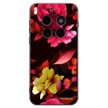 Picasee crna silikonska maskica za Vivo X300 Pro - Dark Peonny