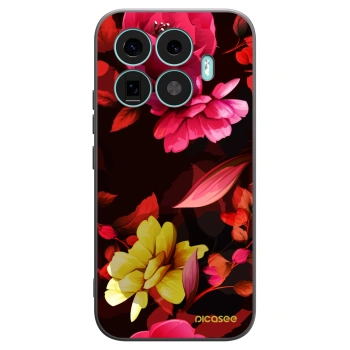 Picasee crna silikonska maskica za Xiaomi 17T - Dark Peonny