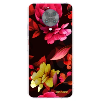 Picasee silikonska prozirna maskica za Xiaomi Poco F2 Pro - Dark Peonny