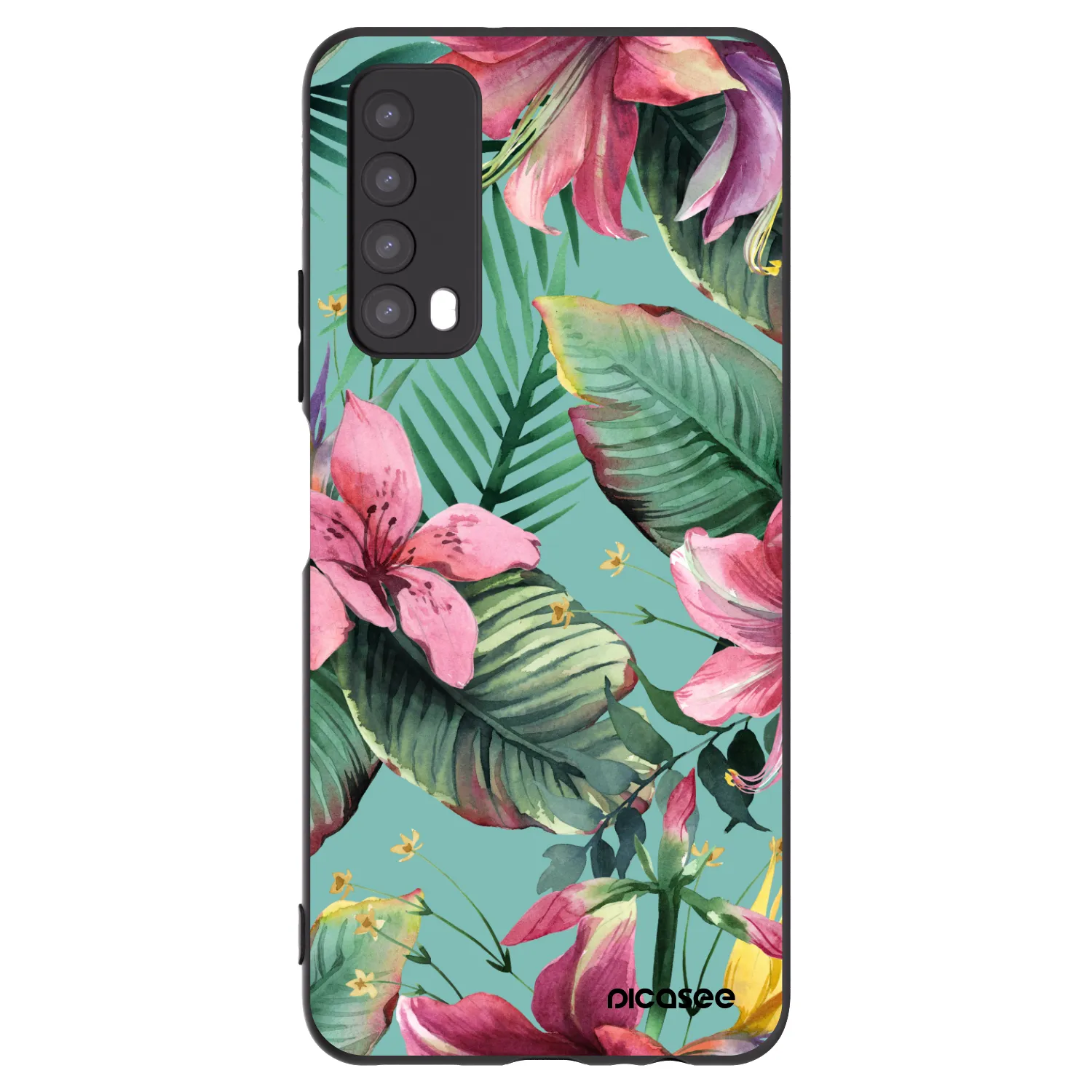 Picasee crna silikonska maskica za Huawei P Smart 2021 - Hawaii