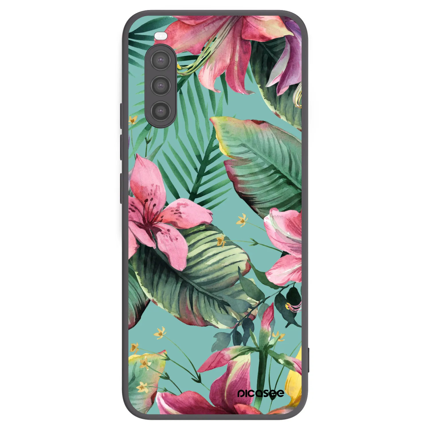 Picasee crna silikonska maskica za Sony Xperia 10 II - Hawaii